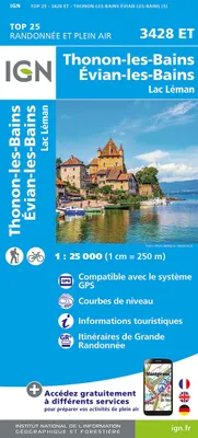 Obrázok produktu pre 3428ET Thonon-les-Bains Evian-les-Bains 1 : 25 000