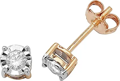 Produktbild von 9 Karat (375) Gold Damen - Diamant Ohrstecker Brillant-Schliff 0.20 Karat H - PK2 - 5mm*5mm; TRS25549KY