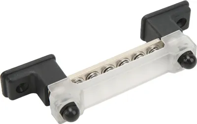 Produktbild von Stromverteilerblock, 6 Klemmen, 12-48 V, 150 A, Sammelschienenanschluss für Autos, Wohnmobile, Boote, Yachten, LKWs