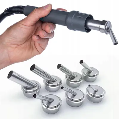 Zdjęcie produktu dla Rosfix NozzleSet 7x KA – Zestaw 7 dysz hot air kątowych 3–12 mm | Do Quick 861DW / Rosfix AirFlow-X |