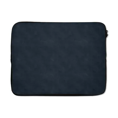 Produktbild von MuchoWow® Laptop Hülle 17 Zoll Laptoptasche Leder - Blau - Tierhaut - Zipper - Schutzabdeckung