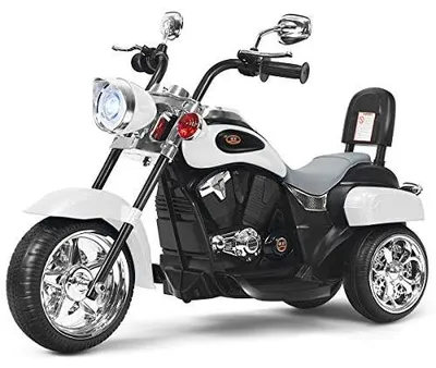 Elektrische Kinder-Motorfiets 6V, Driewieler, verstellbare Koplamp, Geluid