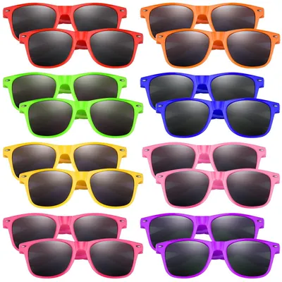 Produktbild von Set von Neon Kinder-Sonnenbrillen für Partys und Geburtstage