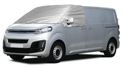 Zdjęcie produktu dla Osłona przeciwsłoneczna do szyb samochodowych Citroen Jumpy Opel Vivaro, lata produkcji 2016-2024, kolor srebrny, do użytku przez cały rok