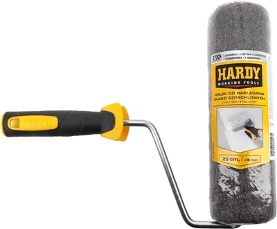 Productafbeelding van Hardy spachtelroller, 25 cm met steel, geschikt voor het aanbrengen van spachtelmassa