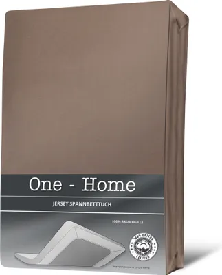 Produktbild von Jersey Spannbettlaken Spannbetttuch Baumwolle 90x200 140x200 180x200 & Topper..., Größe:90 - 100 x 200 cm, Farbe:Beige / Nougat / Taupe