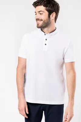 Produktbild von Kariban Kurzarm-Polohemd für Herren mit Maokragen