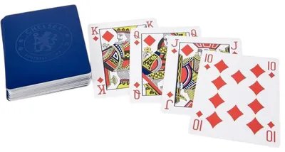 Produktbild von Chelsea FC - Wappen-Spielkarten BS6812 (Einheitsgröße) (Königsblau)