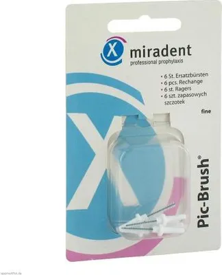 Produktbild von Miradent Interdentalbürste Pic-Brush fein weiß 6 St