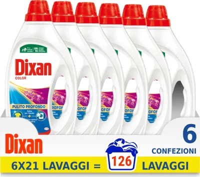 Produktbild von Dixan Flüssigwaschmittel für Waschmaschinen, 126 Waschgänge