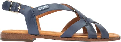 Produktbild von Pikolinos Damen Sandale aus Rindsleder mit gekreuzten Riemchen Algar W0X, Größe:37 EU, Farbe:Blau