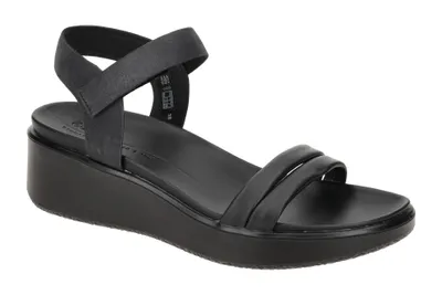 Produktbild von Ecco FLOWT WEDGE LX Damen Sandalette - Riemchen Sandalen schwarz Freizeit NEU