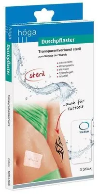 Produktbild von Duschpflaster 10x20cm. Transparentverband steril 3 St