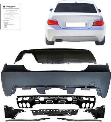 Produktbild von Sport Stoßstange hinten Heckschürze PDC ABE* paßt für BMW 5er E60 Limousine 03-10