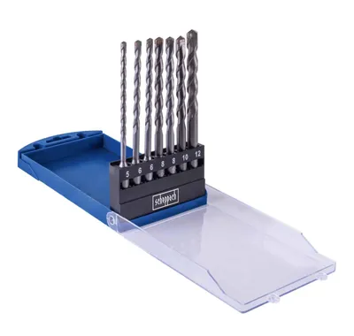 Produktbild von Scheppach SDS-Plus Hammerbohrer Set - 7-tlg. | Ø 5/6/2x8/10/12 | x 160 mm