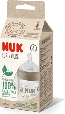 Produktbild von NUK for Nature Babyflasche 10215367 |Silikon | Größe S | 150 ml |1 Stück