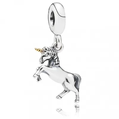 Produktbild von Pandora Charm Damen Moments Einhorn Silber Gold 791200