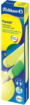 Produktbild von Füllhalter Twist neon gelb M Faltschachtel Packung mit 10 Stück