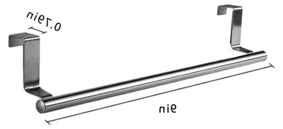Produktbild von Badetuchhalter für die Tür, ohne Bohren, 23 cm