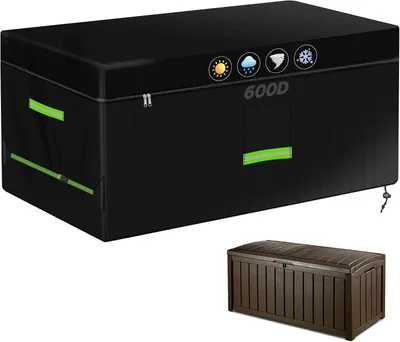 Obrázok produktu pre Záhradný úložný box 158 x 75 x 65 cm, 600D Oxford, vodotesný, UV odolný, pre vonkajšie použitie