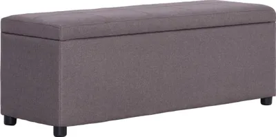Produktbild von Bank mit Staufach 116 cm Taupe Polyester