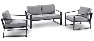 Zdjęcie produktu dla Meble Tarasowe Ogrodowe Simply 4-osobowy Aluminiowy Komplet