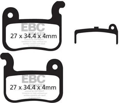 Immagine prodotto di CFA370HH - Pastiglie per freni da bicicletta EBC Brakes (sinterizzate)