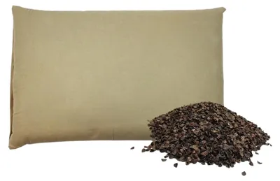 Produktbild von Ergonomisches Kopfkissen mit Buchweizenschalenfüllung 50 x 30 cm