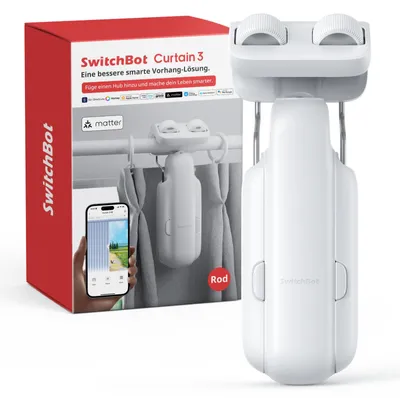 Image de SwitchBot, ouvre-rideaux intelligent - Télécommande Bluetooth avec application/télécommande