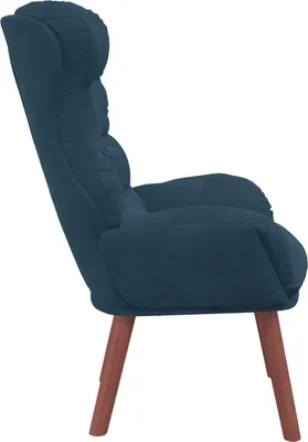 Image de fauteuil vidaXL bleu 69 x 74 x 93 cm velours