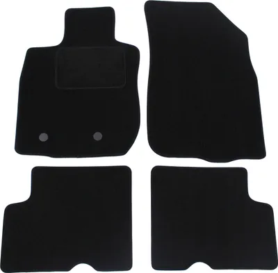 Image de Tapis De Sol Noir Velours Pour Dacia Duster 2010-2014, Ajustement précis, Base Antidérapante, Renforcée dans la Zone de la Pédale