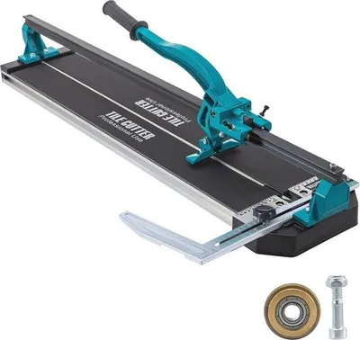 Productafbeelding van Famanu tegelzaag 800 mm - Handbediend met laserpositionering en een nauwkeurige geleiderail