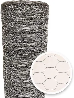 Produktbild von Sechseckdraht für Volieren und Kaninchengehege (Höhe 50 cm, Länge 10 m, Maschenweite 25 mm)