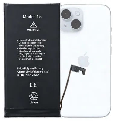 Produktbild von Akku für iPhone 15 A3090 A3092 A2846, 3349 mAh, Diagnostic