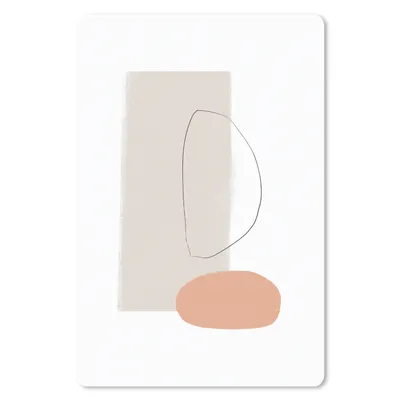 Produktbild von MuchoWow® Mauspad Mousepad Minimalismus - Pastell - Abstrakt 40x60 cm - Mousepads - Maus Mat - Pad - Mausunterlage - Schreibtisch Accesoire