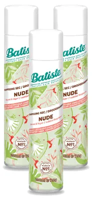 Imagen del producto de 3 unidades de Champú Seco Batiste Nude - 200 ml - Paquete económico