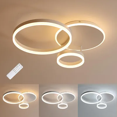 Image de Plafonnier LED dimmable 54W 5400LM avec télécommande 3000K-6000K