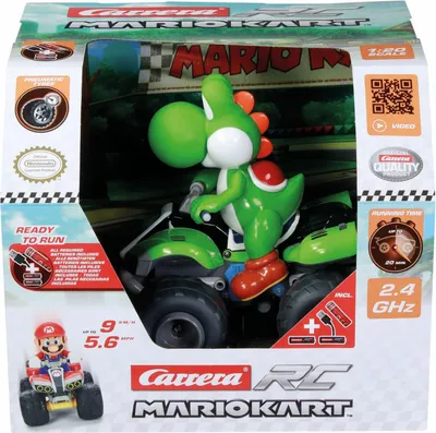 Obrázek produktu pro Dálkově ovládané auto Yoshi Quad, 2,4 GHz, měřítko 1:20, CARRERA Mario Kart™, od 6 let
