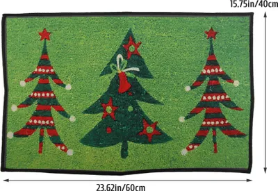 Zdjęcie produktu dla Świąteczna wycieraczka Xmas Flanelowa mata podłogowa Wesołych Świąt Mata wejściowa do domu Antypoślizgowy dywanik podłogowy do salonu
