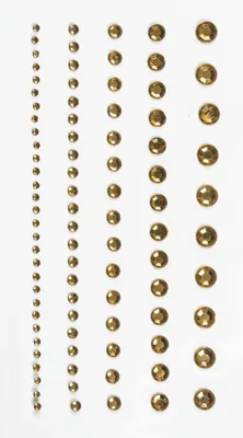 Produktbild von Strass-Sticker Acryl Größe 2-6mm VE=6x95 Stück gold