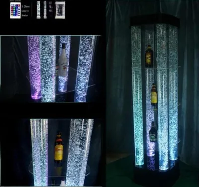 Produktbild von Led Wasser Wand Bar Regal Säule Wassersäulen Theke Designer Beleuchtet Regale