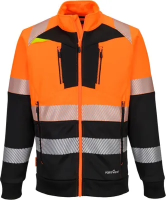 Productafbeelding van Zweefaas met rits, Dx4 Hv, klasse 1 - maat M - oranje/zwart - Portwest