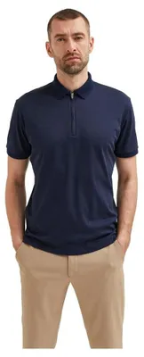 Produktbild von SELECTED HOMME Slhfave Zip Ss Polo Noos, Herren Polohemd mit halbem Reißverschlu