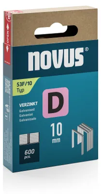 Produktbild von Novus Feindrahtklammern A Typ 53/8 800 Stück, Schenkellänge 8 mm