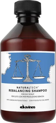Produktbild von Davines NATURALTECH REBALANCING Shampoo, 250 ml, Shampoo, Nicht-professionell, Frauen, öliges Haar, Alle Farben