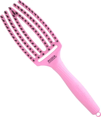 Image de Olivia Garden Brosse à doigts en sanglier et nylon ThinkPink 2025 Pink Tokyo