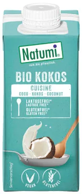 KREM KOKOSOWY DO GOTOWANIA I PIECZENIA BEZGLUTENOWY BIO 200 ml - NATUMI