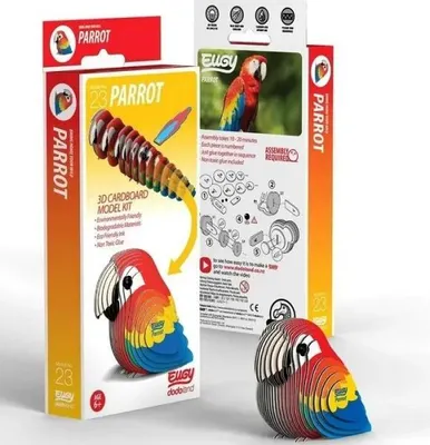 Immagine prodotto di Il pappagallo Eugy. Puzzle ecologico 3D - Eugy