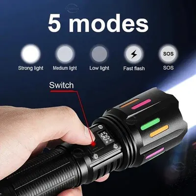 Obrázek produktu pro Laserová svítilna, fluorescenční, barevná, teleskopická, s přiblížením, dlouhá životnost, super jasná