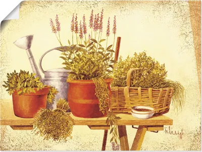 Produktbild von ARTland Poster Gartenkräuter I Größe: 40x30 cm